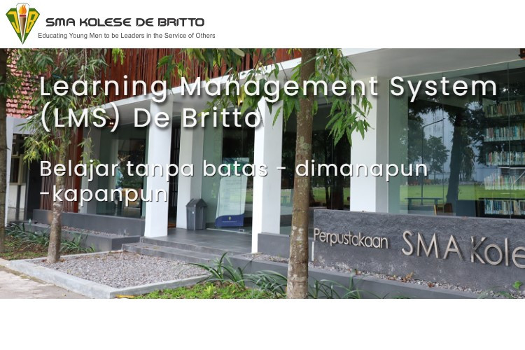Cara Login Learning Management System (LMS) De Britto, Layanan eLearning Real Time Untuk Siswa dan Guru