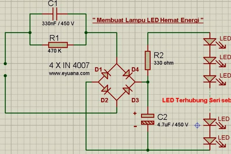 Skema Driver LED 10 Watt 12 Volt dan Tutorial Pembuatannya, Dijamin Langsung Nyala!