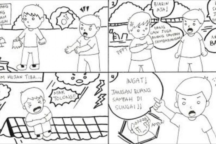 Contoh Komik tentang Lingkungan Hitam Putih, dengan Pesan Moral yang Bermanfaat!