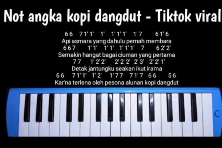 Chord Kopi Dangdut Not Angka Untuk Musik Pianika, Tetap Asyik Banget!