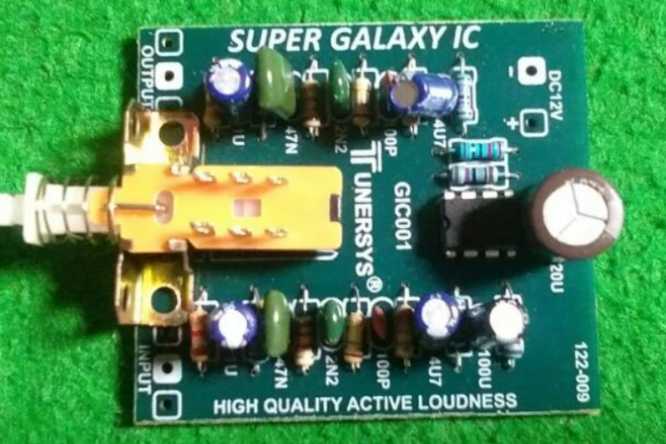 Skema Galaxy IC 4558, Rangkaian Penguat Nada Bass dan Trebel