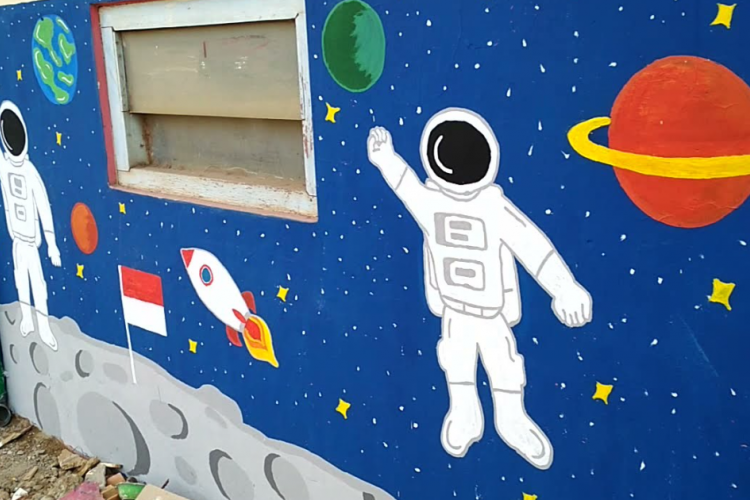 Gambar Lukisan Dinding TK Sederhana Bikin Suasana Menyenangkan dan Asri