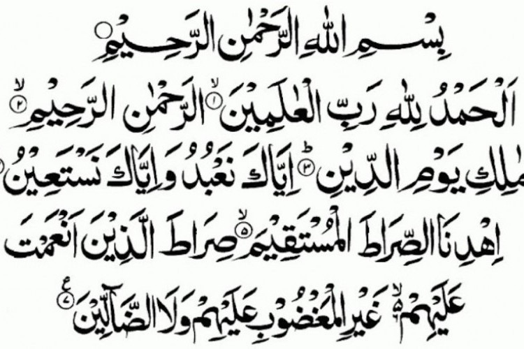 Tulisan Surat Al Fatihah Terjemahaan Bahasa Sunda dan Bahasa Indonesia, Lengkap Dengan Tulisan Arab 