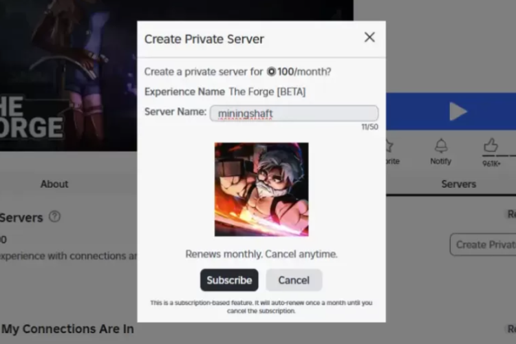 Link Server Privat Gratis The Forge Roblox Masih Aktif, Sedikit Musuh Hingga Kemenangan Siap Didapatkan!