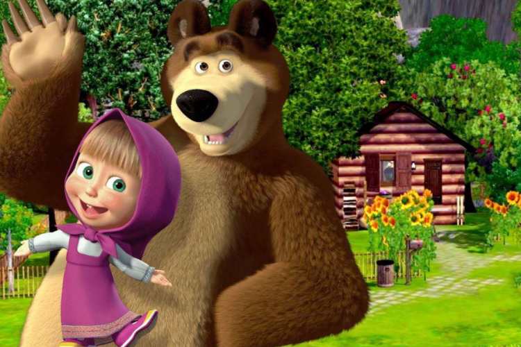 Intip ID Sakura School Simulator Rumah Beruang di Masha and The Bear, Miliki Rumah dari Kartun Favorit