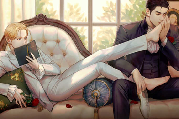 Sinopsis dan Judul Bahasa Korea Manhwa BL Into The Rose Garden di Naver Comic