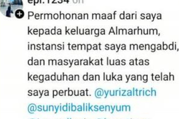 Profil dan Biodata Yurizal Tri Chaerawan, Pasien BPJS yang Meninggal Usai Keluhkan Layanan Rumah Sakit Lamban