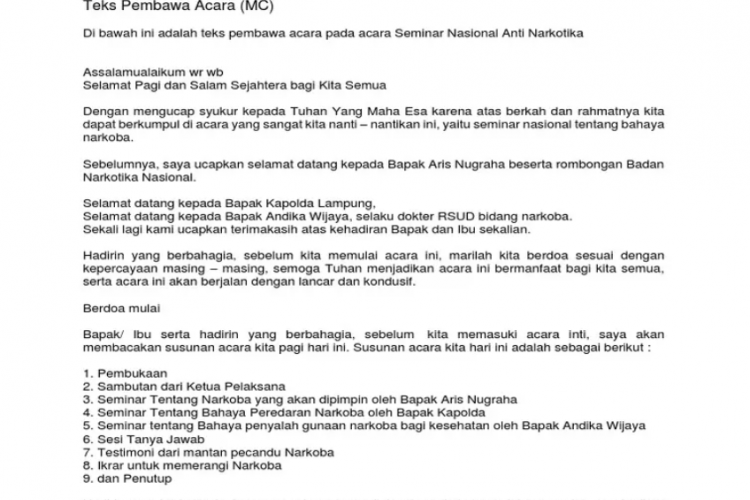 Kumpulan Naskah MC Pada Acara Formal Sosialisasi, Bisa Dicontoh Untuk Semua Keperluan