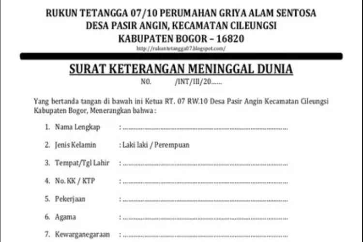 Cara Membuat Surat Kematian Lengkap Dengan Syarat dan Tahapan Prosedurnya Sampai Jadi