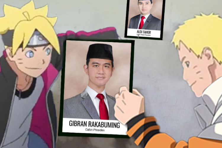 Ramai Meme Lucu Pilpres 2024, Diantaranya Jokowi dan Gibran yang Dianggap Boruto Next Generations Oleh Netizen