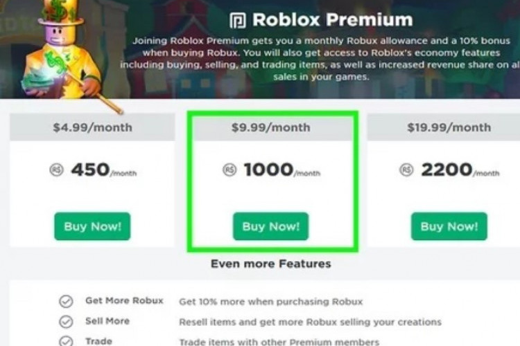 Cara Beli Robux Murah, Mulai Dari Gunakan Kode Diskon Sampai Langganan Membership