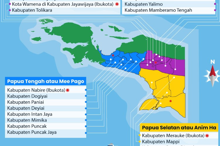7 Daftar Wilayah Kota Baru Pemekaran Provinsi Papua Barat, Daerah Mana Saja yang Termasuk? 