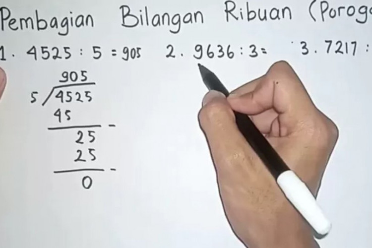 Contoh Soal Pembagian Porogapit Kelas 3 SD/MI Beserta Jawaban Lengkapnya!