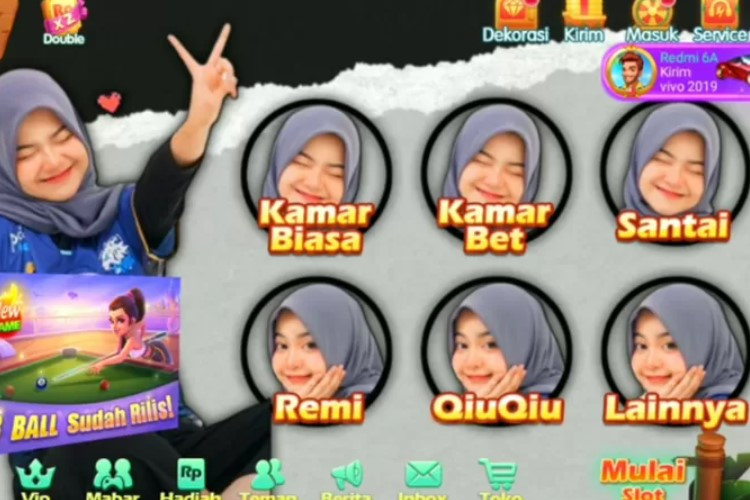 Link Download Higgs Domino RP Versi 1.90 Background Wanita Berhijab Ada X8 Speeder Versi Terbaru Tanpa Password