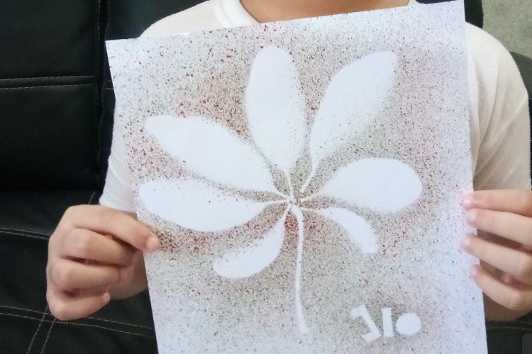 Contoh Lukisan Cat Air Tekhnik Percik Untuk Siswa SD Mapel Seni Budaya yang Bagus dan SImple