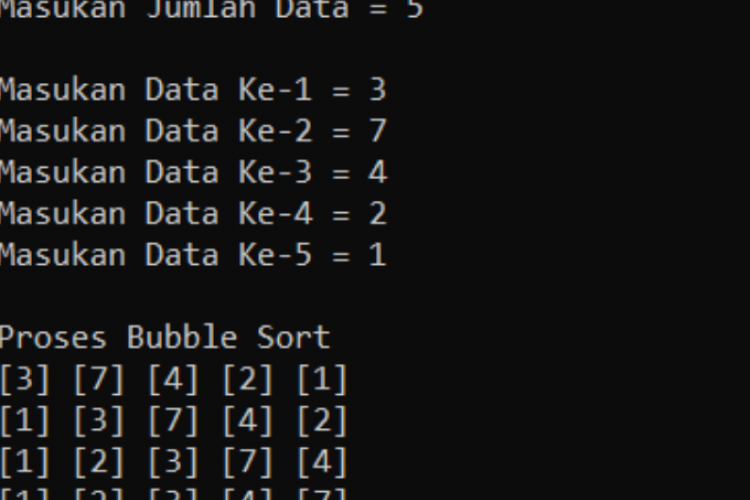 Contoh Soal Bubble Sort dan Pembahasannya, Algoritma Pengurutan yang Paling Simple