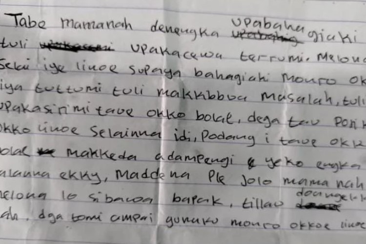 Viral, Isi Surat Santri Sidrap yang Tewas Gantung Diri di WC Ponpes Berisi Penyesalan dan Rasa Bersalah 