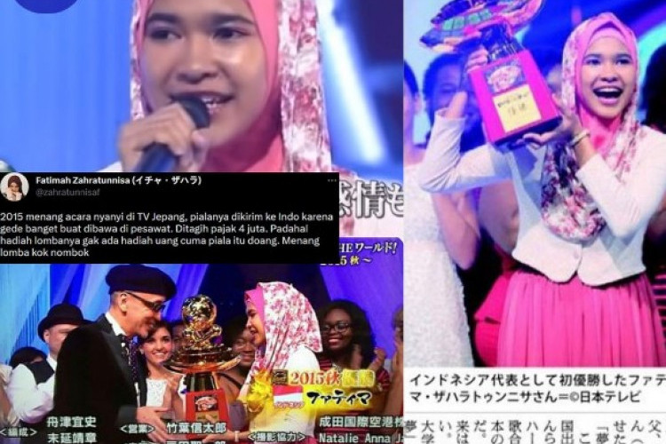 Kronologi Fatimah Zahratunnisa Menang Lomba Nyanyi di Jepang, Tapi Pialanya Ditagih Pajak Jutaan Rupiah