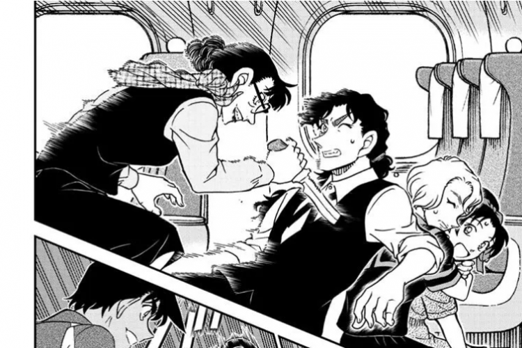 Baca Manga Detective Conan Chapter 1116 Bahasa Indonesia, Harley Menolong Butler Iori yang Tengah di Sabotase