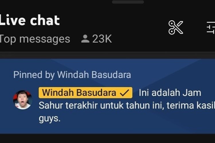 Viral Windah Basudara Pensiun Bikin Geger Fans, Umumkan di Pinned Live Chat: Terimakasih Guys