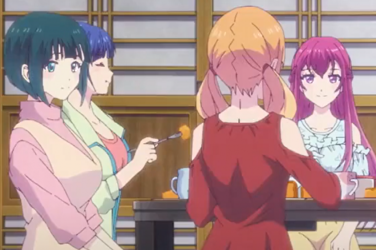 Spoiler Anime Megami no Café Terrace (2023) Episode 5, Hari Libur Para Gadis yang Menyenangkan
