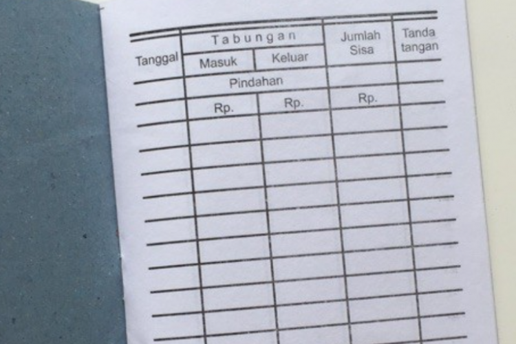 Download Format Buku Tabungan di Excel Gratis, Tinggal Edit Nama dan Isi Nominal