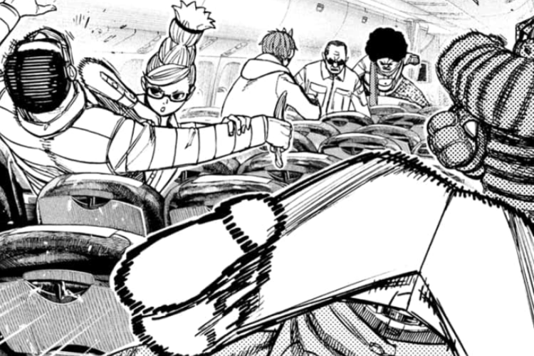 Lire Manga Dandadan Chapitre 195 en Français Scan RAW, En armes ! Une agitation se produit dans l'avion