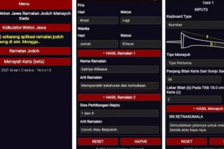 Top 5 Aplikasi Hitungan Weton Tahun 2023, Sesuai Primbon Jawa Jarang Meleset! Download Gratis Tanpa Iklan