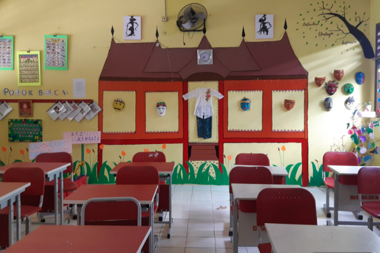 Gambar Ruang Kelas SD Penuh Dekorasi Kreatif, Bisa Jadi Ide Referensi untuk Kreatifitas Anak-anak!