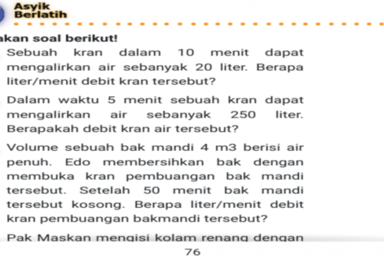 Contoh Soal Debit Air Beserta Pembahasan Lengkapnya!