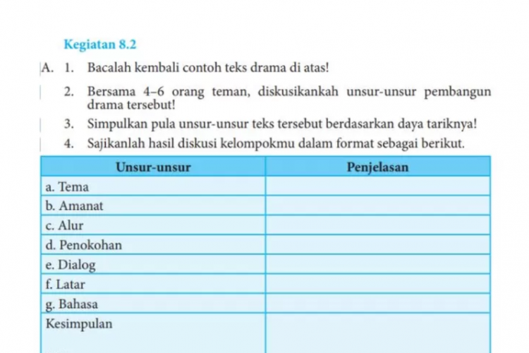 Kunci Jawaban Bahasa Indonesia Kelas 8 Halaman 207 Terlengkap, Cek Pembahasan Disini!
