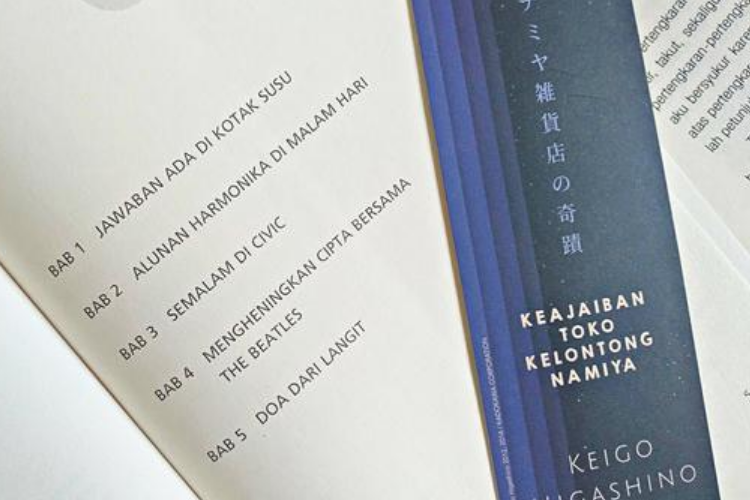 Sinopsis Novel Keajaiban Toko Kelontong Namiya, Link Baca, Serta Harganya di E Commerse