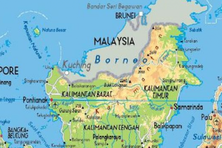 Pulau Kalimantan Berbatasan Langsung dengan Negara Mana? Ini Dia Penjelasannya!