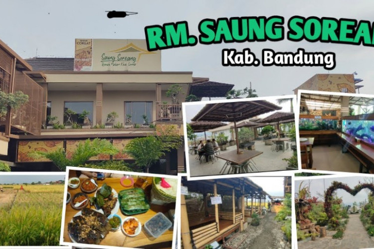 Daftar Harga Menu Rumah Makan Saung Soreang, Bandung Terbaru 2023, Berada di Tengah Persawahan yang Sejuk