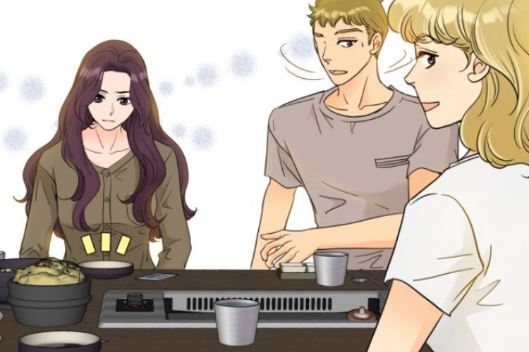 Link Baca Webtoon The Newlywed Guide Chapter 9 Bahasa Indo, Makan Malam Bersama Orang Kantor