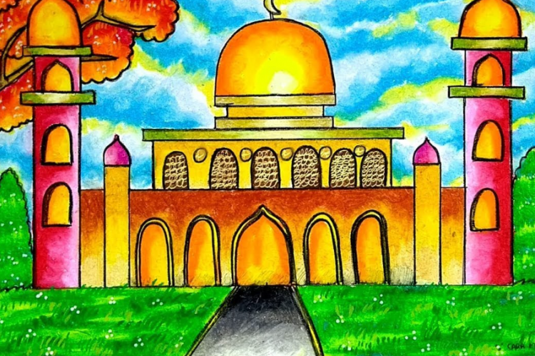 Kumpulan Gambar Masjid untuk Mewarnai Anak TK dan SD, Mudah Berkreasi dengan Crayon!