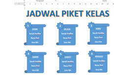 Template Jadwal Piket Keren dan Menarik, Tinggal Edit dan Print Aja!