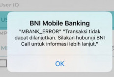 BNI Mobile Banking Error Hari Ini, Tidak Bisa Dibuka Cek Penyebab dan Cara Mengatasinya 