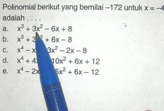 Materi Polinomial Kelas 11: Pengertian, Penjelasan, Rumus, dan Contoh Soal