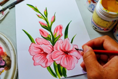 Kumpulan Lukisan Bunga Mudah Ditirukan, Tampilan Cantik dengan Warna Menyatu!