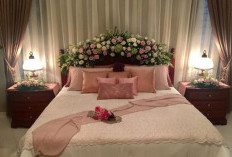 Contoh Dekorasi Kamar Pengantin Tema Bunga-bunga, Terlihat Mewah dan Elegan Banget!