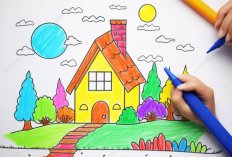 Cara Mewarnai Rumah dengan Crayon 12 Warna Agar Bagus, Ikuti Langkahnya Auto Dapat Nilai Tinggi!