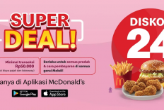 Kode Promo McD 12-14 Februari 2024, Nikmati Diskon 24% untuk Semua Produk McD favorit Min Transaksi Rp50.000 