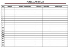 Contoh Buku Penjualan Pulsa Harian, Managemen Penjualan Jadi Lebih Terorganisir!