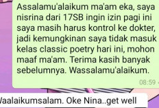 Contoh Surat Izin Tidak Masuk Sekolah Melalui Whatsapp dengan Bahasa yang Sopan