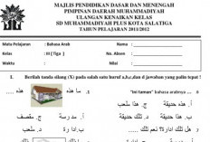 Contoh Soal UAS Bahasa Arab Kelas 3 Semester 1 Kurikulum Merdeka, Ada Soal dan Jawaban Lengkap