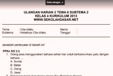 Contoh Soal di Buku Tematik 6 Kelas 4 SD Kurikulum Merdeka, Tersedia dengan Jawaban Lengkap