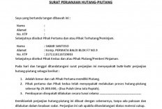 Cara Membuat Surat Perjanjian Hutang Piutang yang Benar Disertai Contohnya