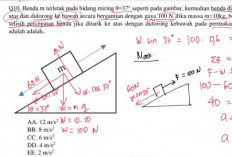 Contoh Soal Bidang Miring Fisika Kelas 10 SMA Kurikulum Merdeka Terbaru Lengkap Dengan Rumus dan Penyelesaiannya