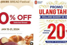 Promo Ulang Tahun! Spesial Diskon 20% Holland Bakery Februari 2024, Dapatkan Sekarang Penawaran Terbatas